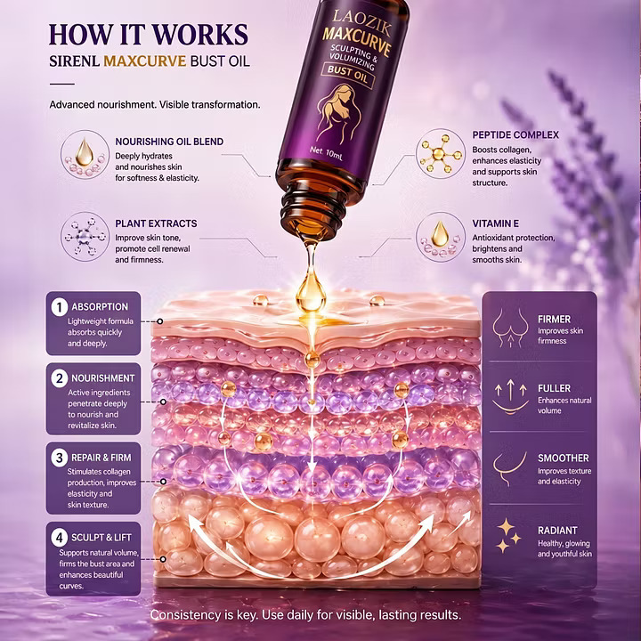 Laozik® MaxCurve Multi-Zone Sculpting Oil - Image 3