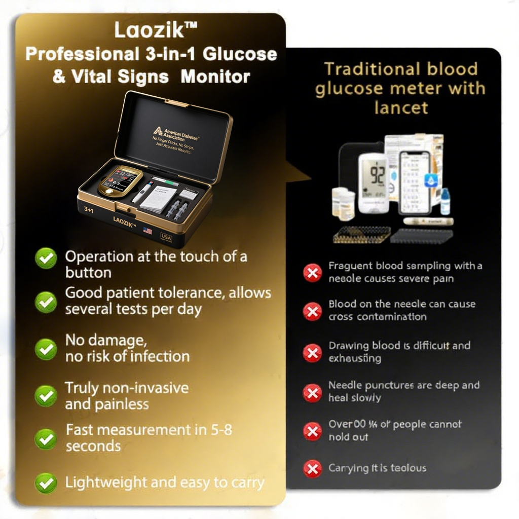 LaozikTM Professional 12in1 Glucose & Vital Signs Monitor - Image 3