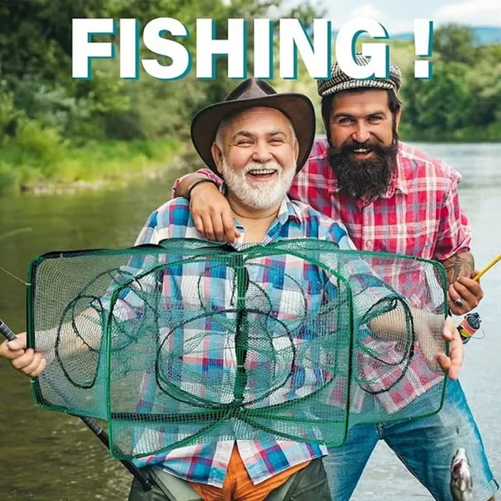 LAOZIK ®-Auto-Foldable Strengthened Fishing Trap Net